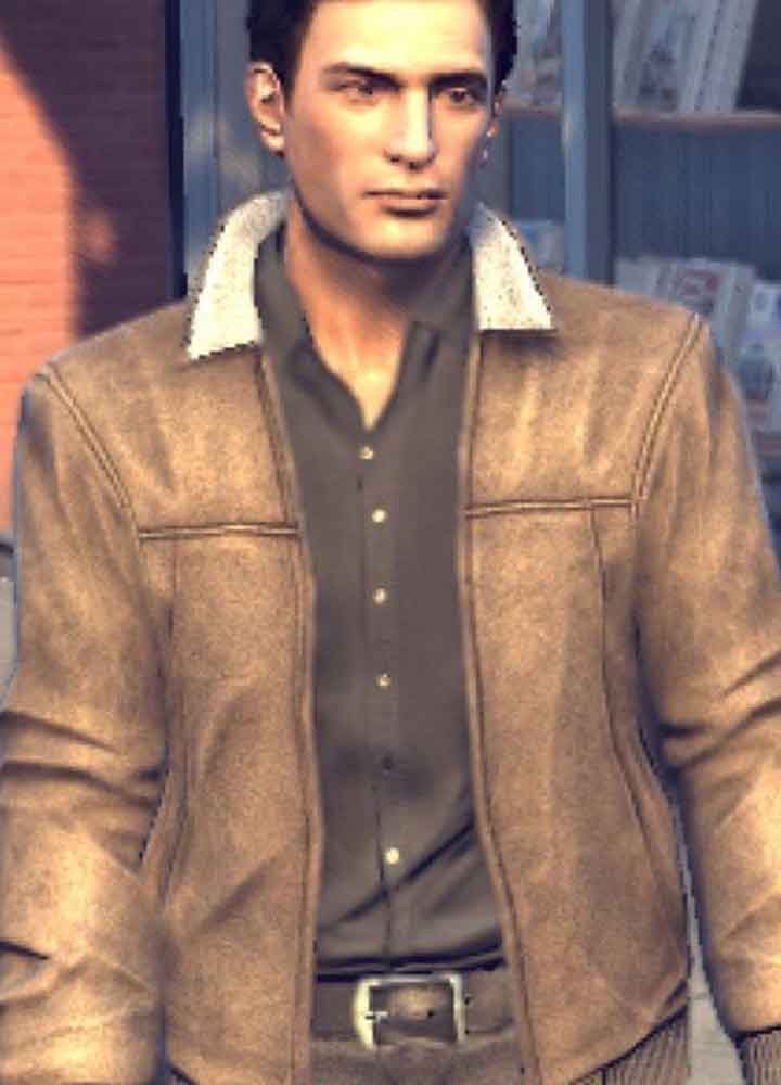 MAFIA II (VITO SCALETTA) RICK PASQUALONE BROWN LEATHER JACKET MAFIA II (VITO SCALETTA) RICK PASQUALONE BROWN LEATHER JACKET